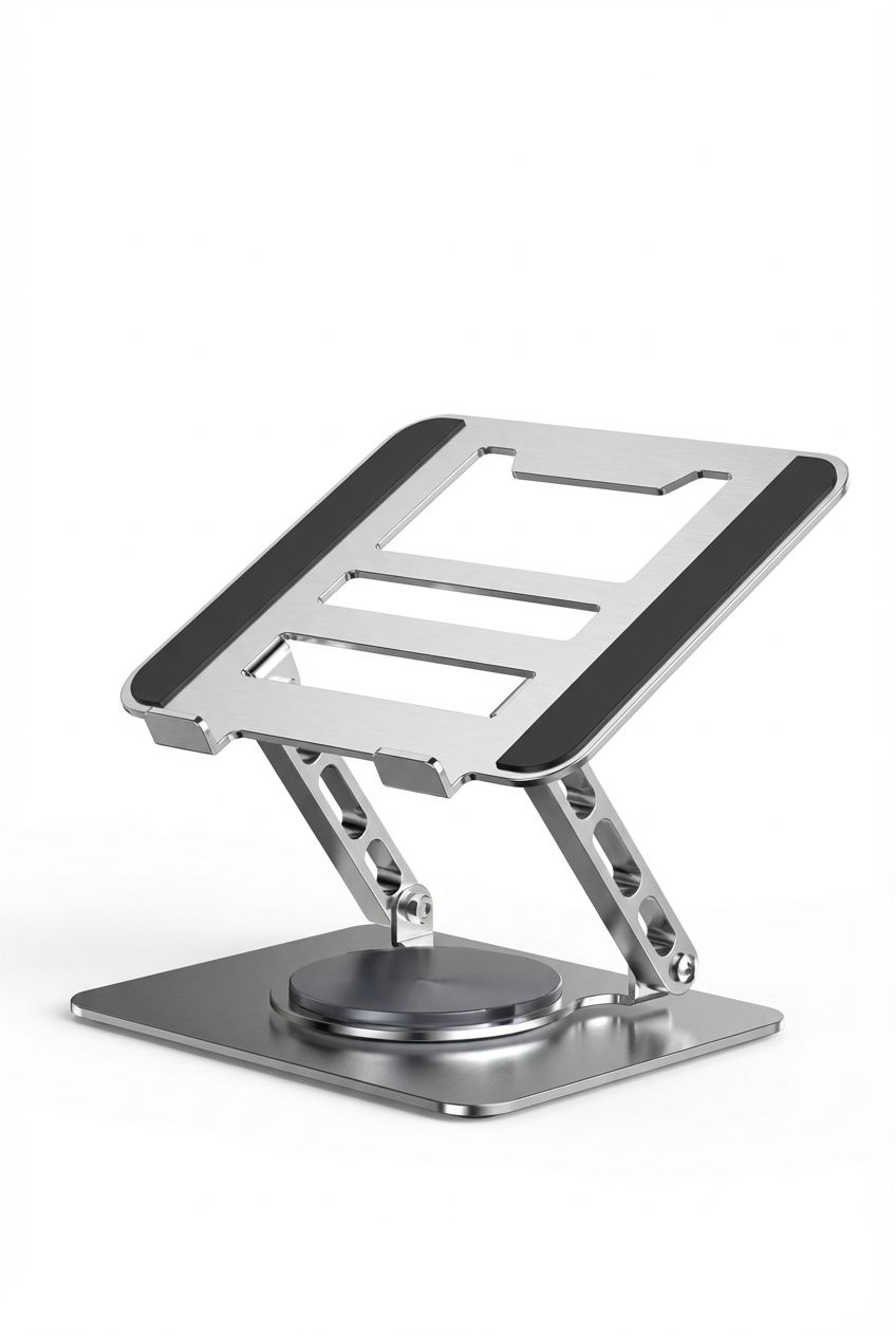 360° Rotating Foldable Aluminium Tablet Stand – Universal Fit 7–13 Inch