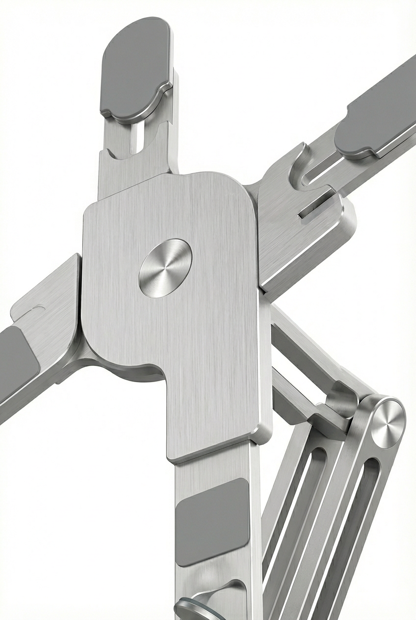 Foldable Spider Laptop Stand, 360° Rotating Base, Universal Fit 10-17 Inch