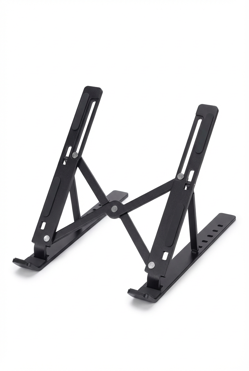 Foldable Aluminium Laptop Stand with Anti-Slip Pads, Universal Fit 10-17 Inch